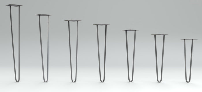2 Pin Raw Steel Hairpin Table Leg - Advantage Lumber