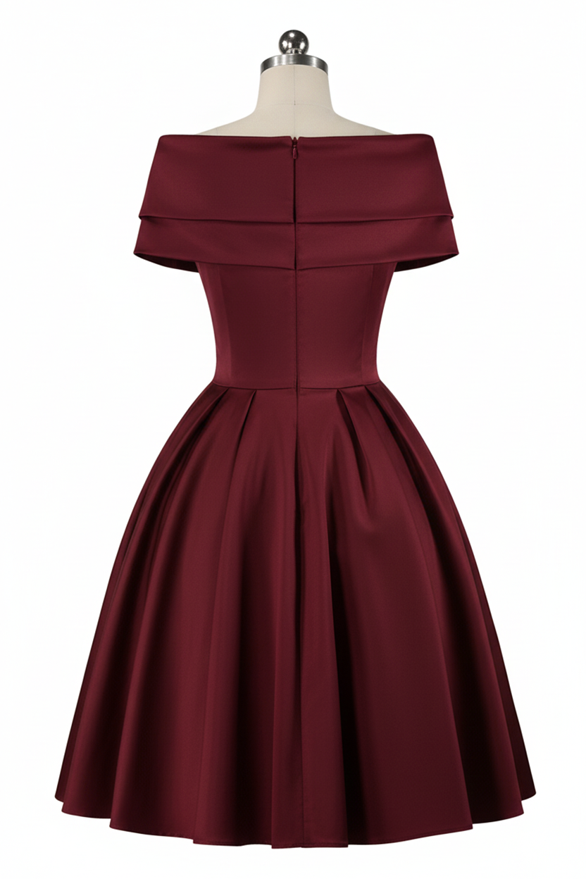 D'Amour L'Avenue Dress (Burgundy)