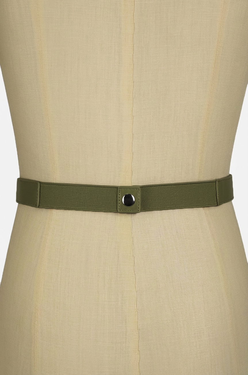 Pretty Kitty Follies Bow Belt (Olive)