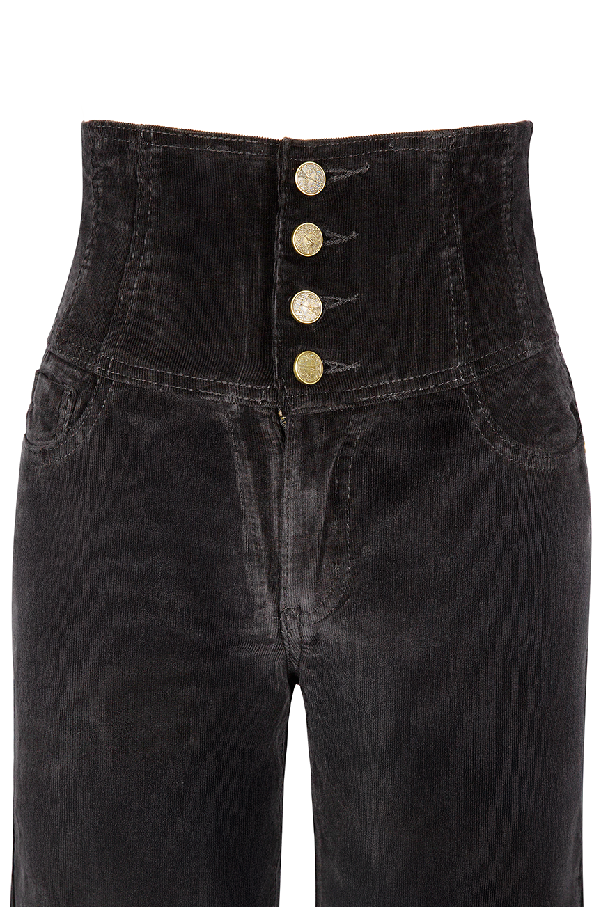 Boston Corset Corduroy Pants (Black)