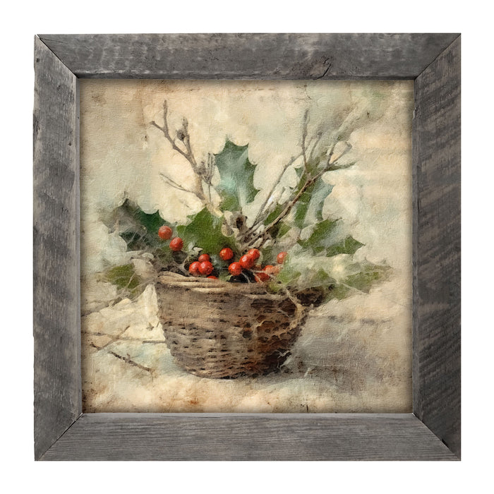 Basket - Holly Berries