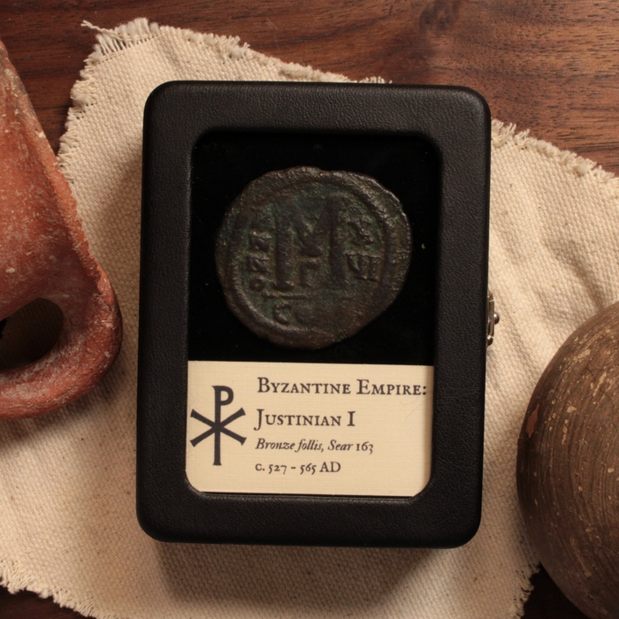 Byzantine Empire, Emperor Justinian I, Large Bronze Follis - 527 to 565 CE - Byzantine Empire
