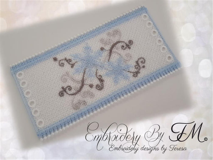 Candle corset snowflakes / 5x7 hoop