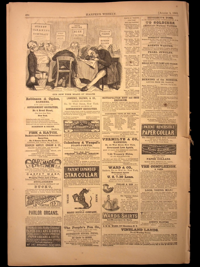 Harper's Weekly (From Bound Archival Volume) — Aug. 5th, 1865
