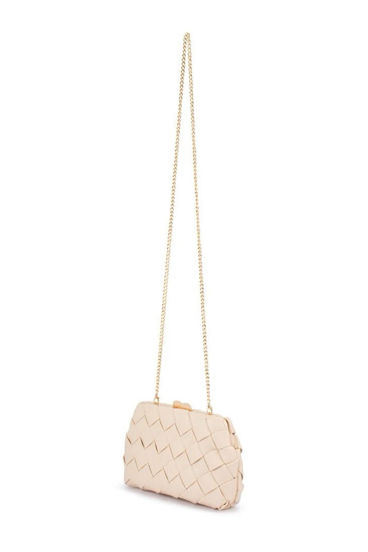 Quinn Woven Clutch - Natural