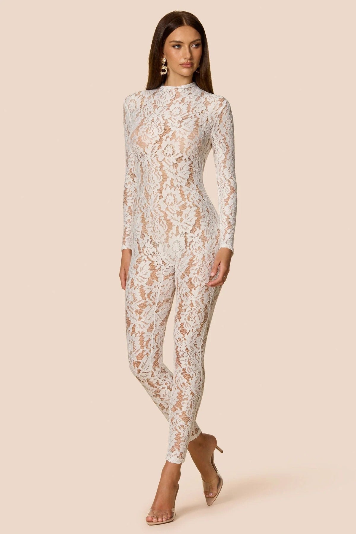 Nookie Lennox Catsuit - White