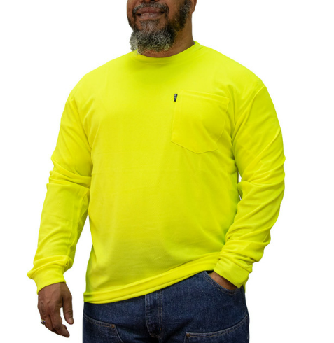 Key Enhanced Visibility Long Sleeve Pocket T-Shirt #838.39
