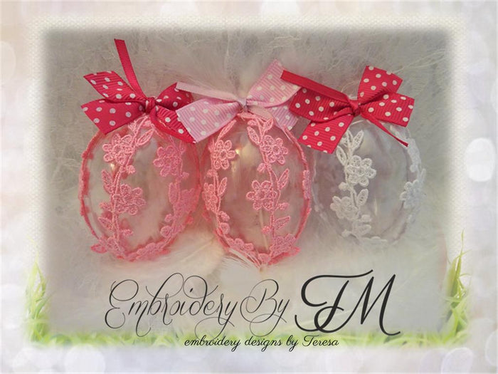 Lace Easter eggs No.1