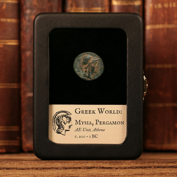 Mysia, City of Pergamon, AE Unit, Athena & Trophy - c. 200 to 1 BCE - Greek World