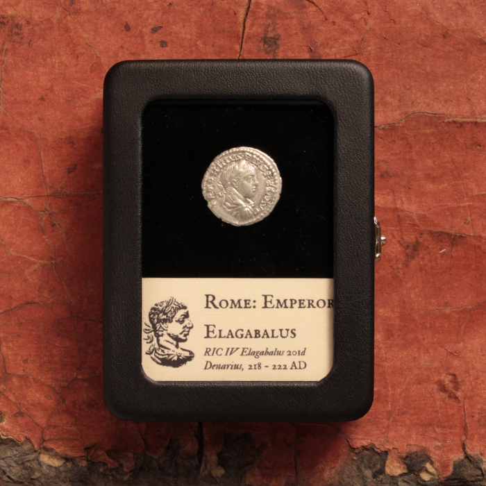 Rome, Emperor Elagabalus, Silver Denarius, Felicitas Reverse - 218 to 222 CE - Roman Empire