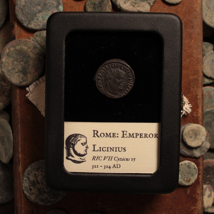 Rome, Emperor Licinius, Bronze, Jupiter on Reverse - 321 to 324 CE - Roman Empire