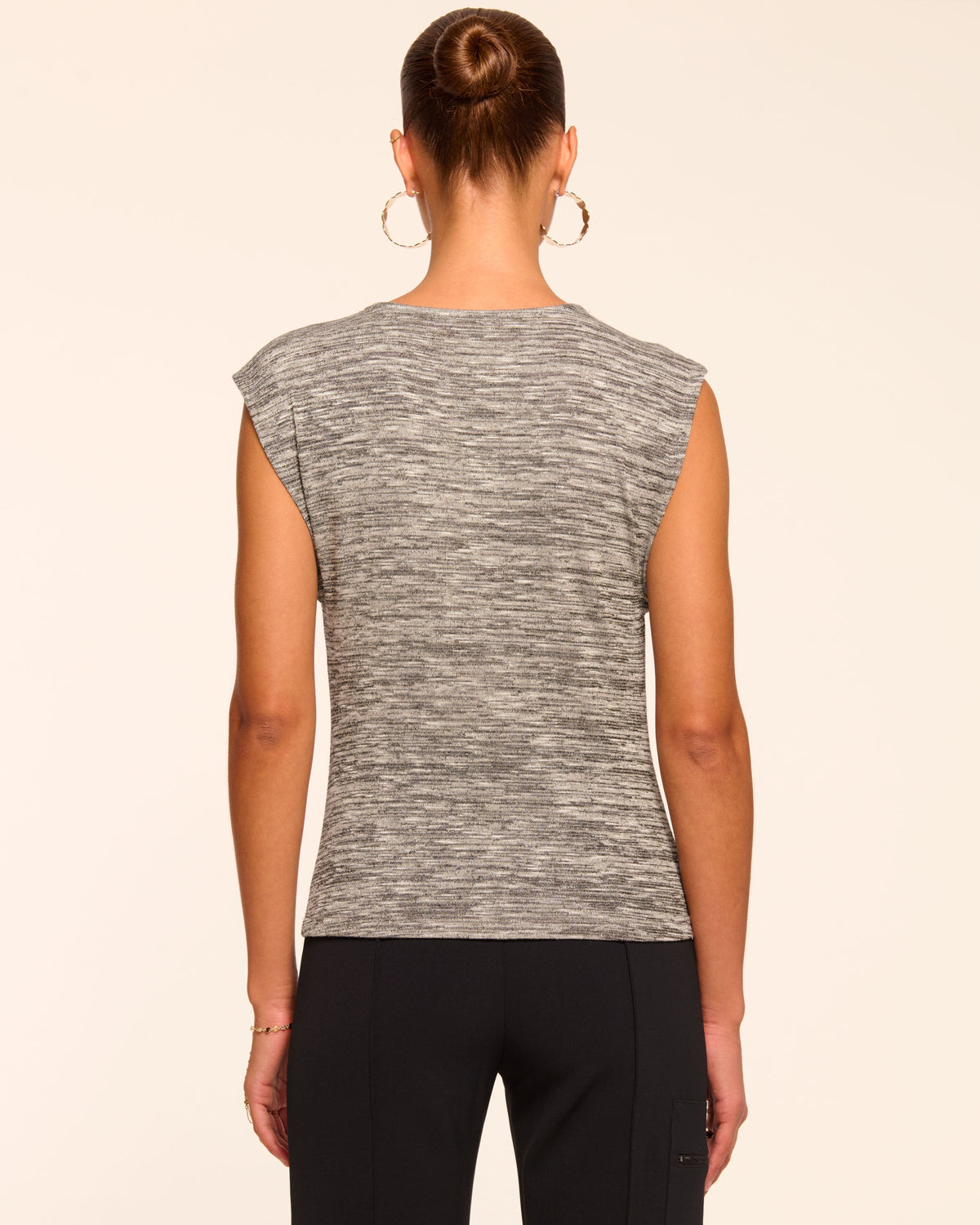 Azul Lurex Knit Cowl Neck Top