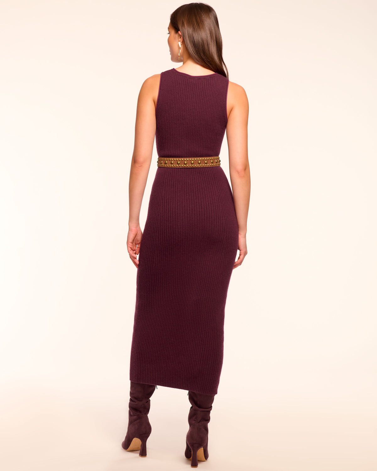 Charlotte Cashmere Midi Dress | BLACKBERRY