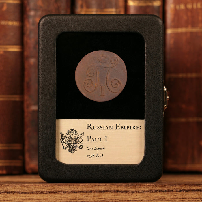 Russian Empire, Emperor Paul I, Copper 1 Kopeck - 1798 CE - Russian Empire
