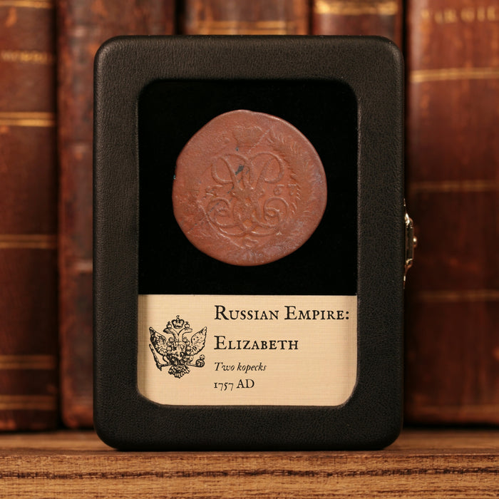 Russian Empire, Empress Elizabeth, Copper 2 Kopecks - 1757 CE - Russian Empire