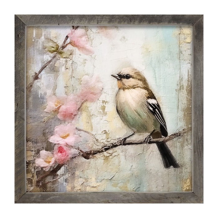 Small bird on branch