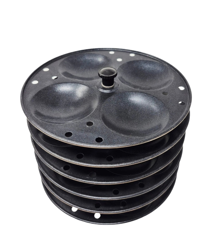 TABAKH Non-Stick 6-Rack Idly Stand, Makes 24 Idlis