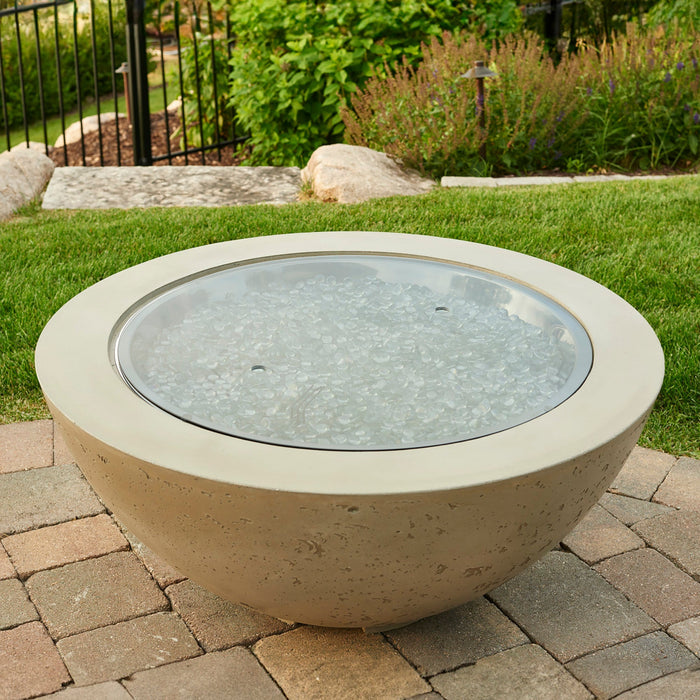 The Outdoor GreatRoom Round Glass Burner Cover