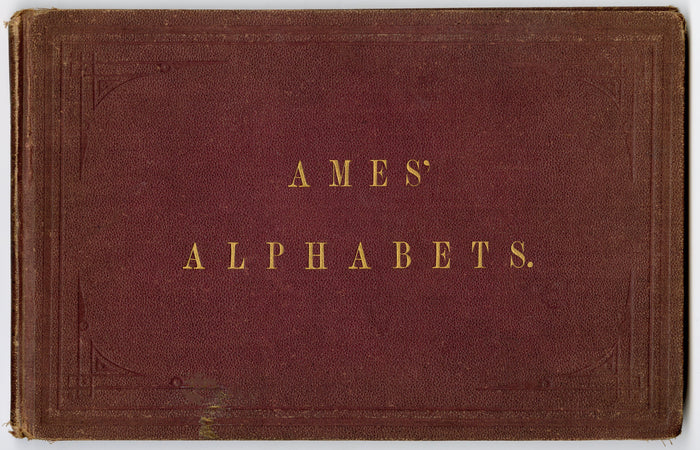 1879 Antique AMES' ALPHABETS Full Book PDF ONLY, Typography, Lettering, Design