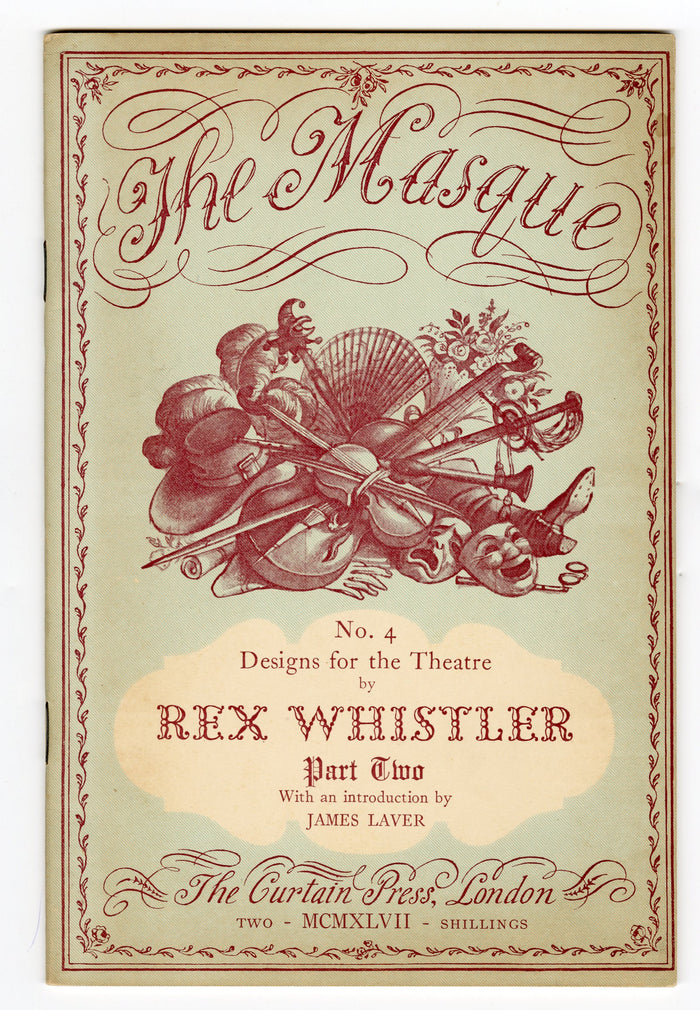 1947 THE MASQUE, Designs for the Theater by Rex Whistler Book II