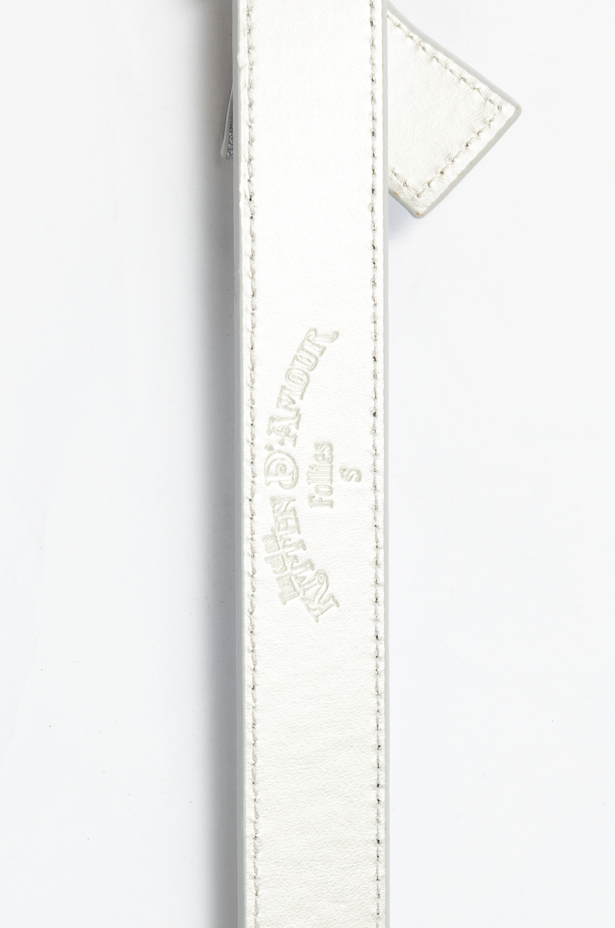 Pretty Kitty Follies Sparkle Bow Belt (Silver)