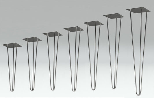 3 Pin Stainless Steel Hairpin Table Leg