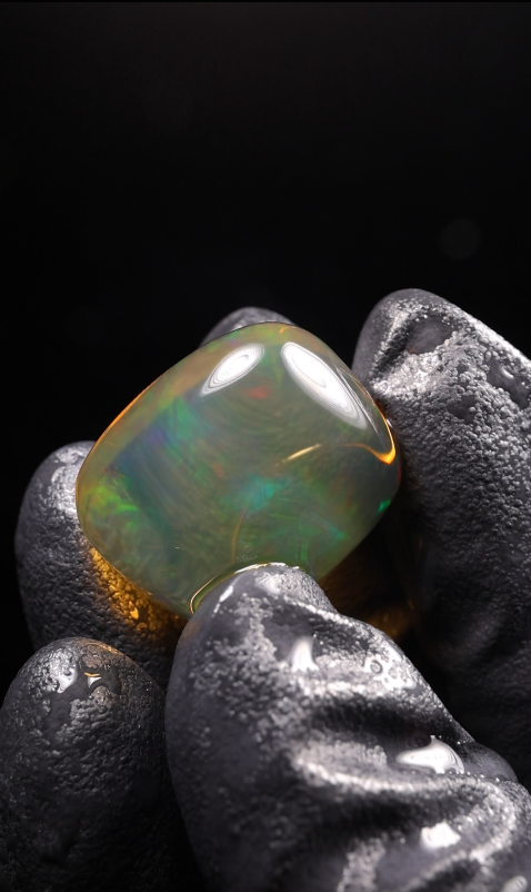 37.85ct Polished Ethiopian Welo Specimen Opal