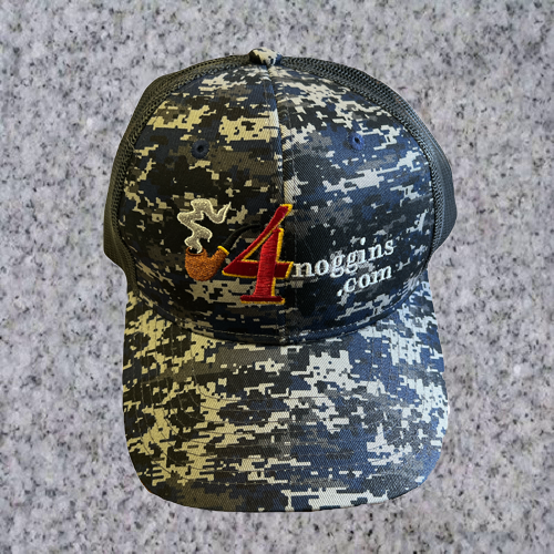 4NOGGINS.COM - Camo Adjustable Mesh Baseball Cap