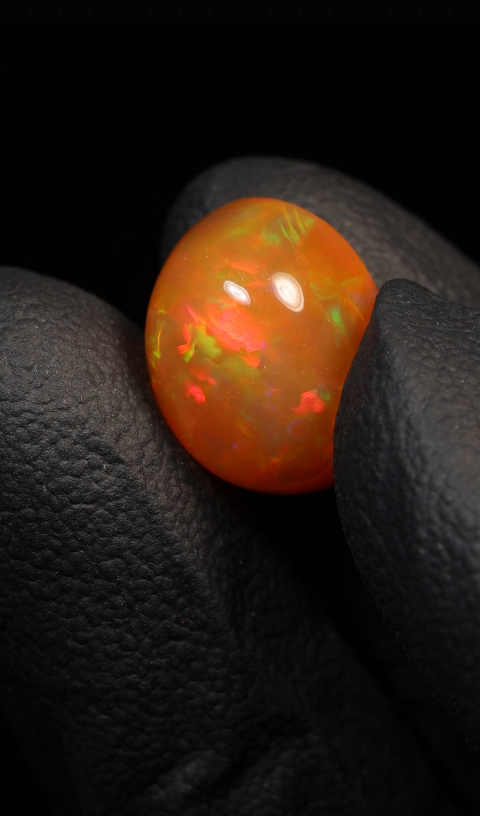 6.30ct Natural Ethiopian Oblong Cabochon
