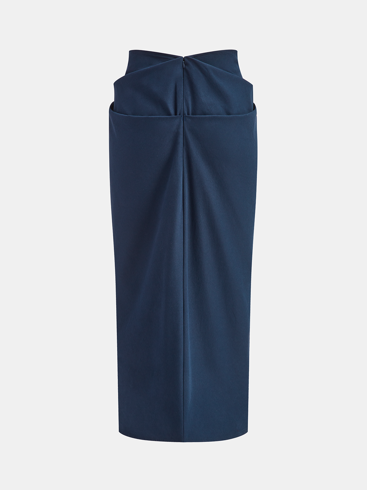 Asymmetric Ruffled Midi Skirt