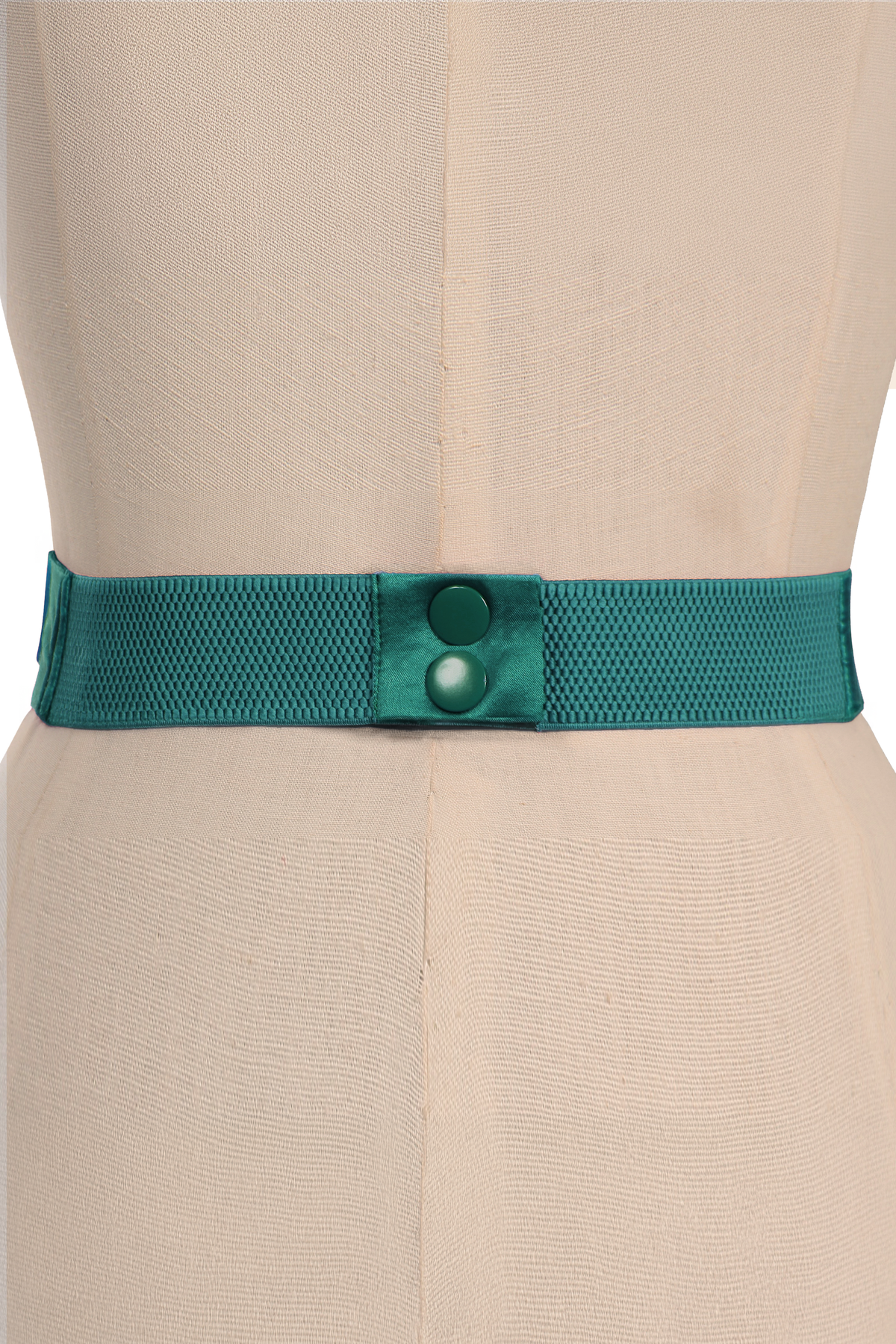 D'Amour Follies Velvet Bow Belt With Tails (Teal)