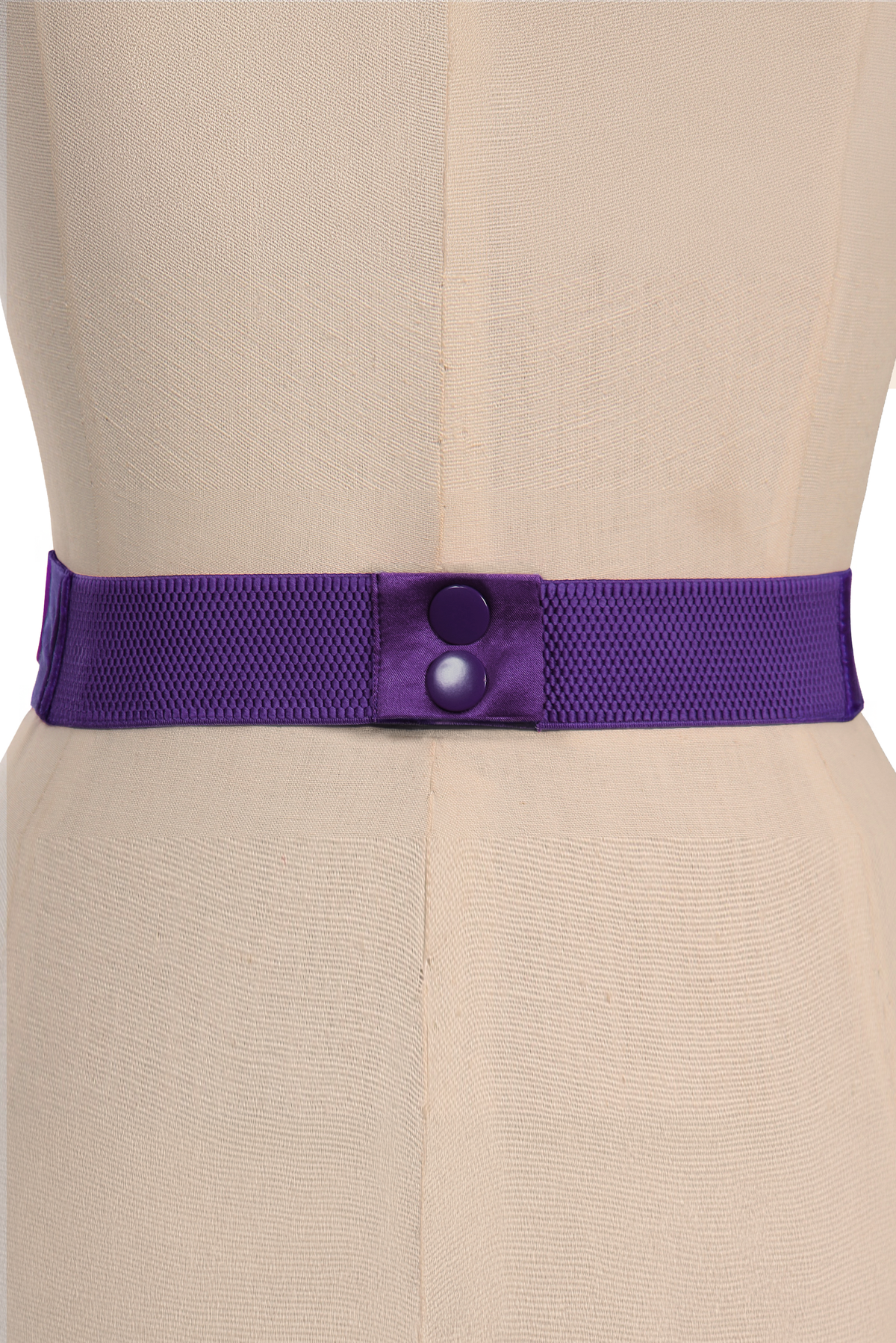 D'Amour Follies Velvet Bow Belt With Tails (Purple)