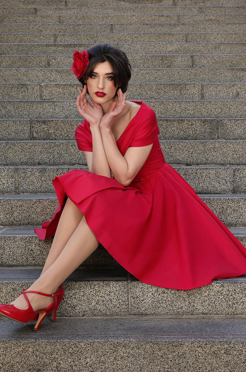 D'Amour L'Avenue Dress (Red)