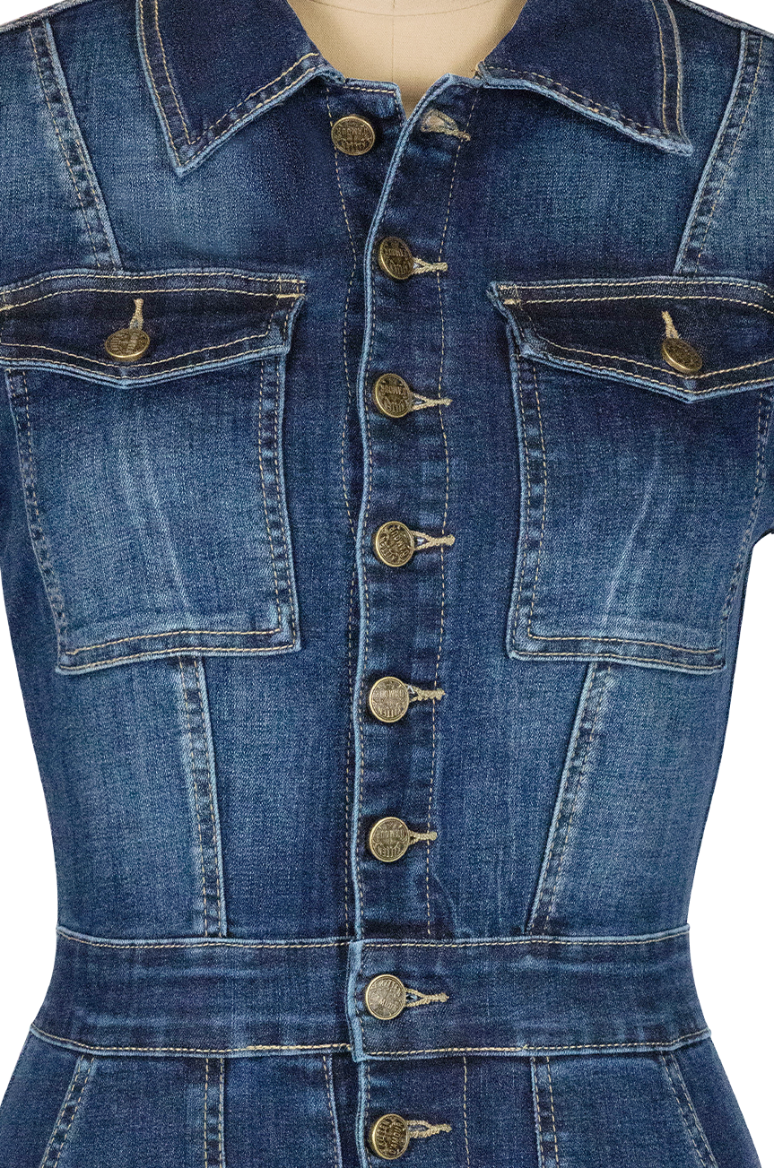 Hollywood Jumpsuit (Dark Denim)