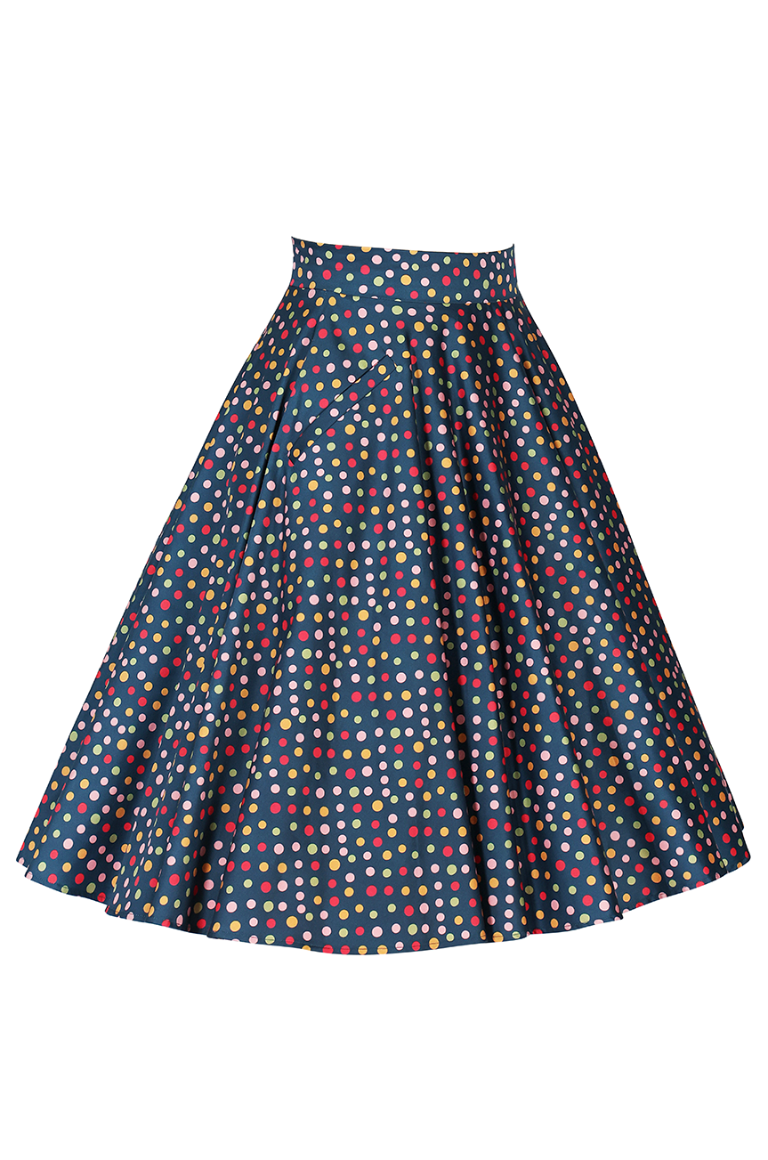 Fiorenza Circle Spot Skirt