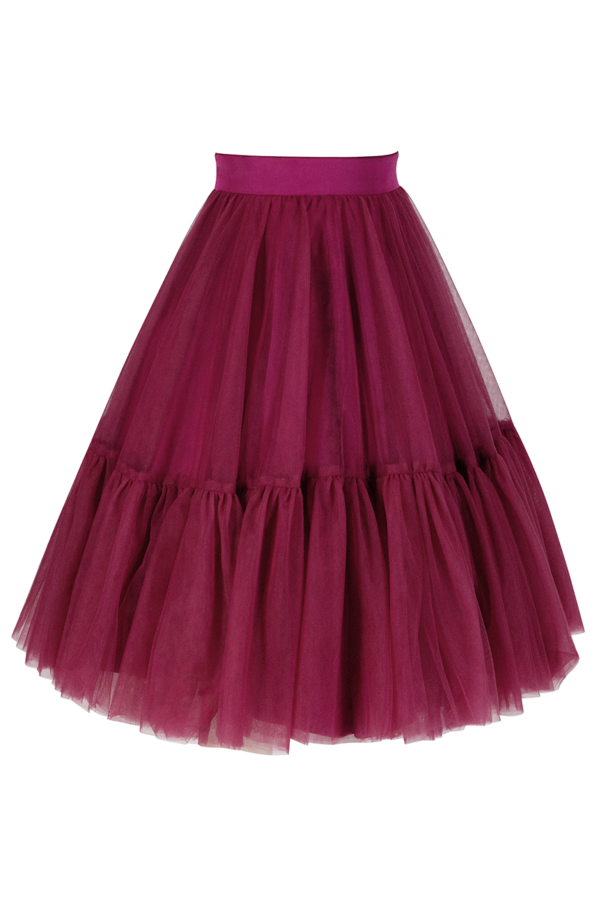 La Vita Romantica Tulle Skirt (Cherry)