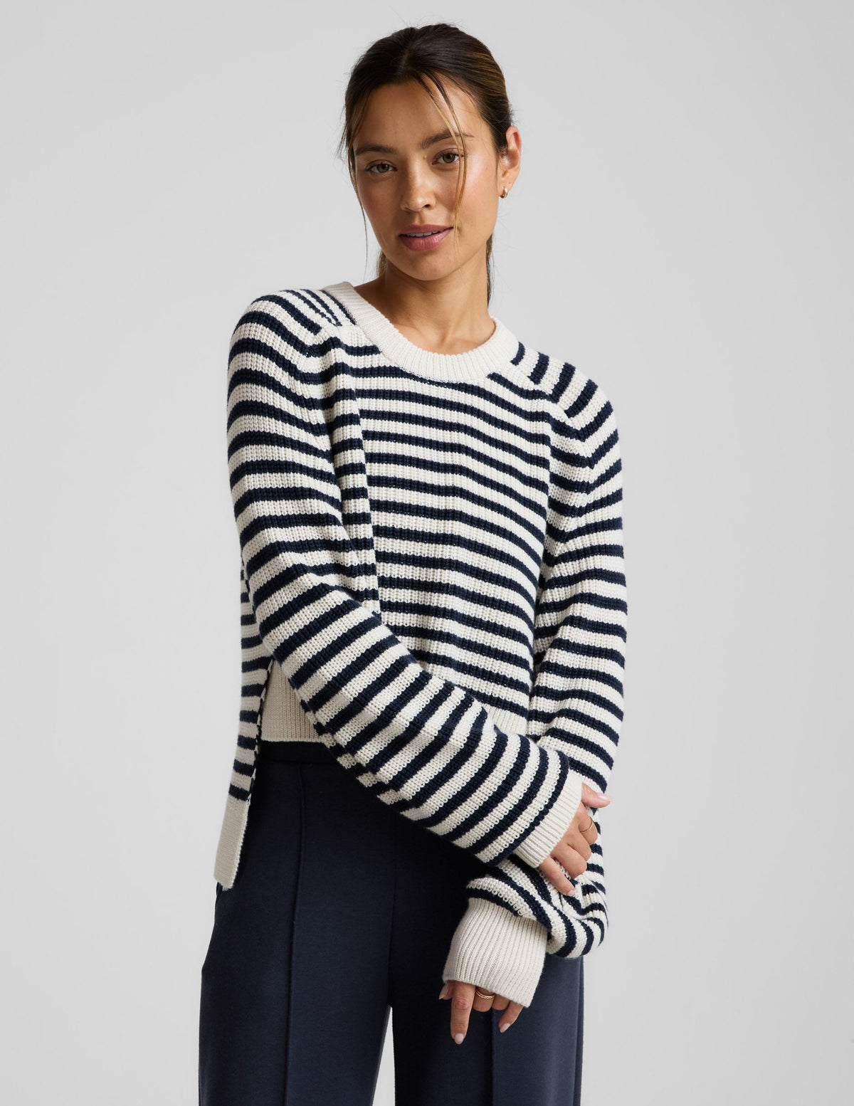 Ready For Anywhere Hi Lo Sweater