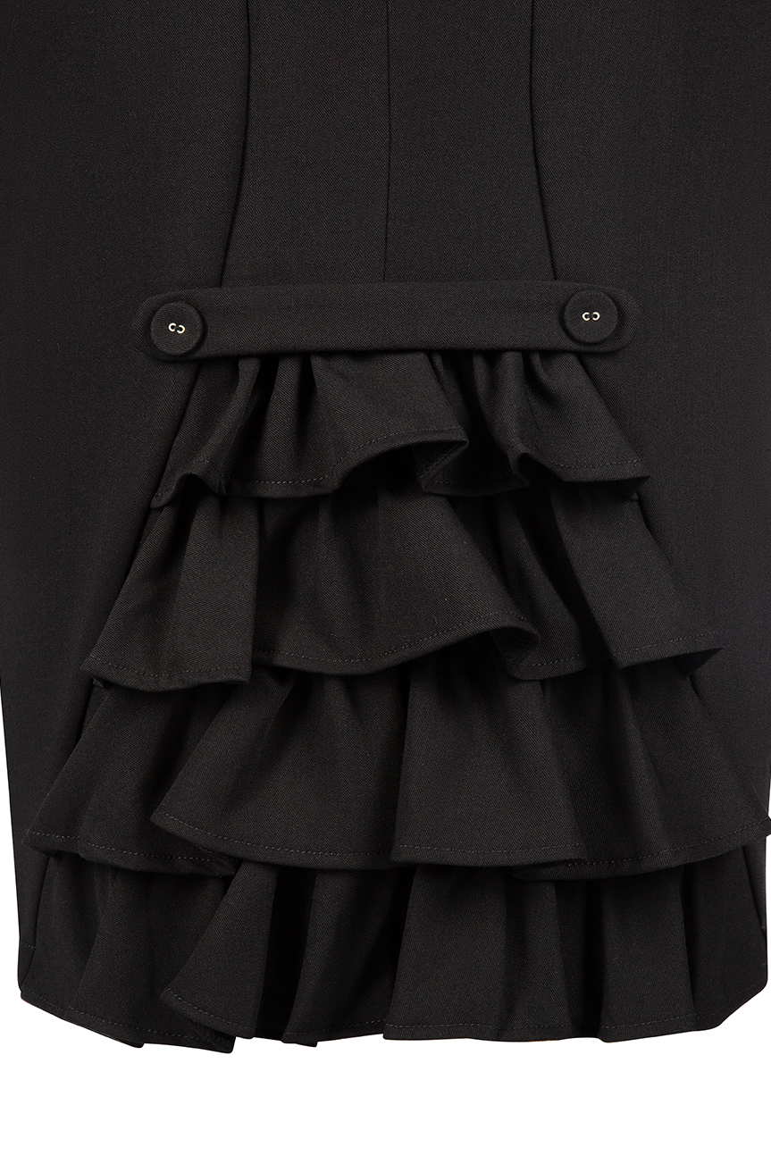 Read All About It Classic Wiggle Skirt (Black)