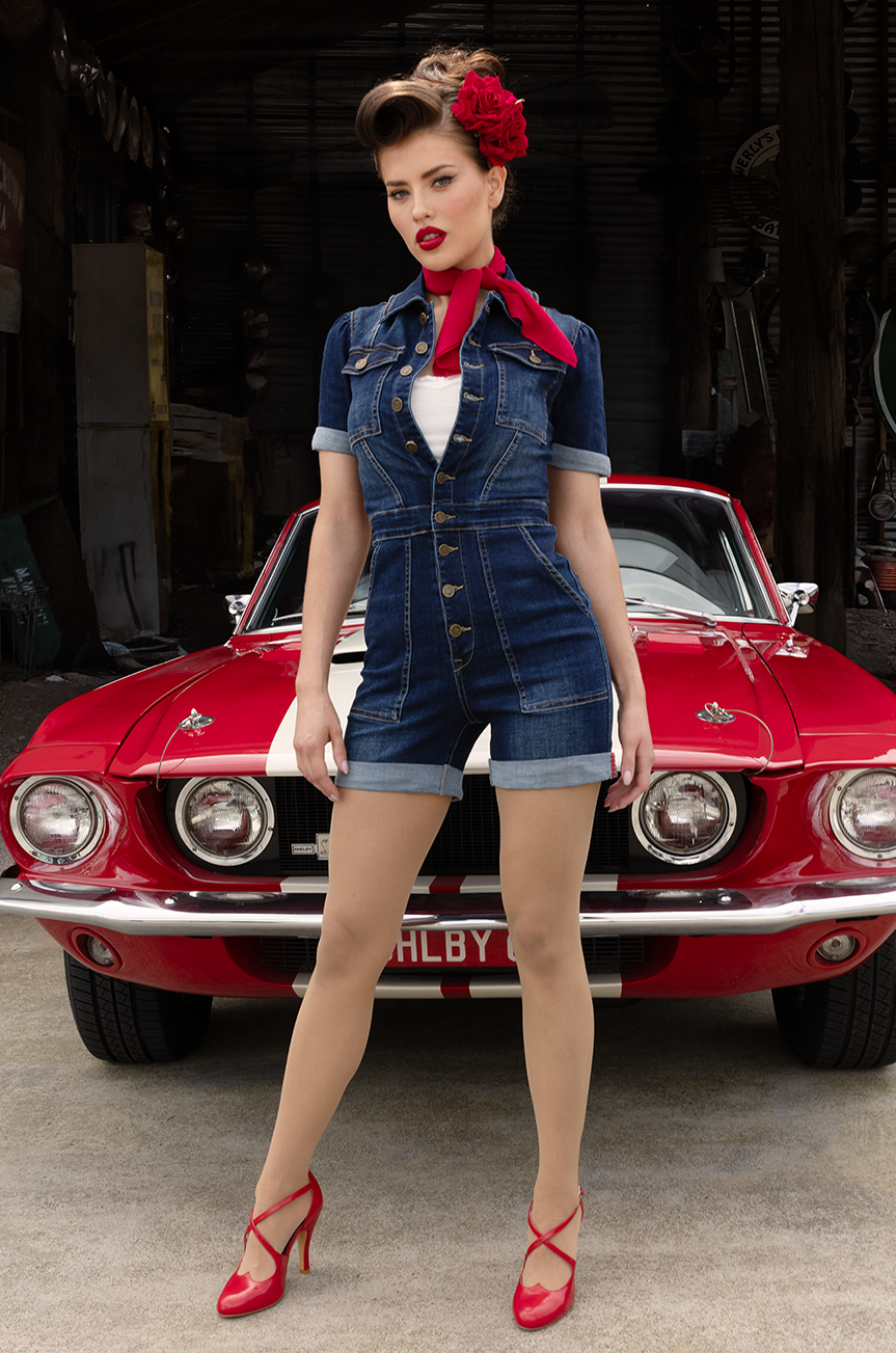 Hollywood Jumpsuit (Dark Denim)