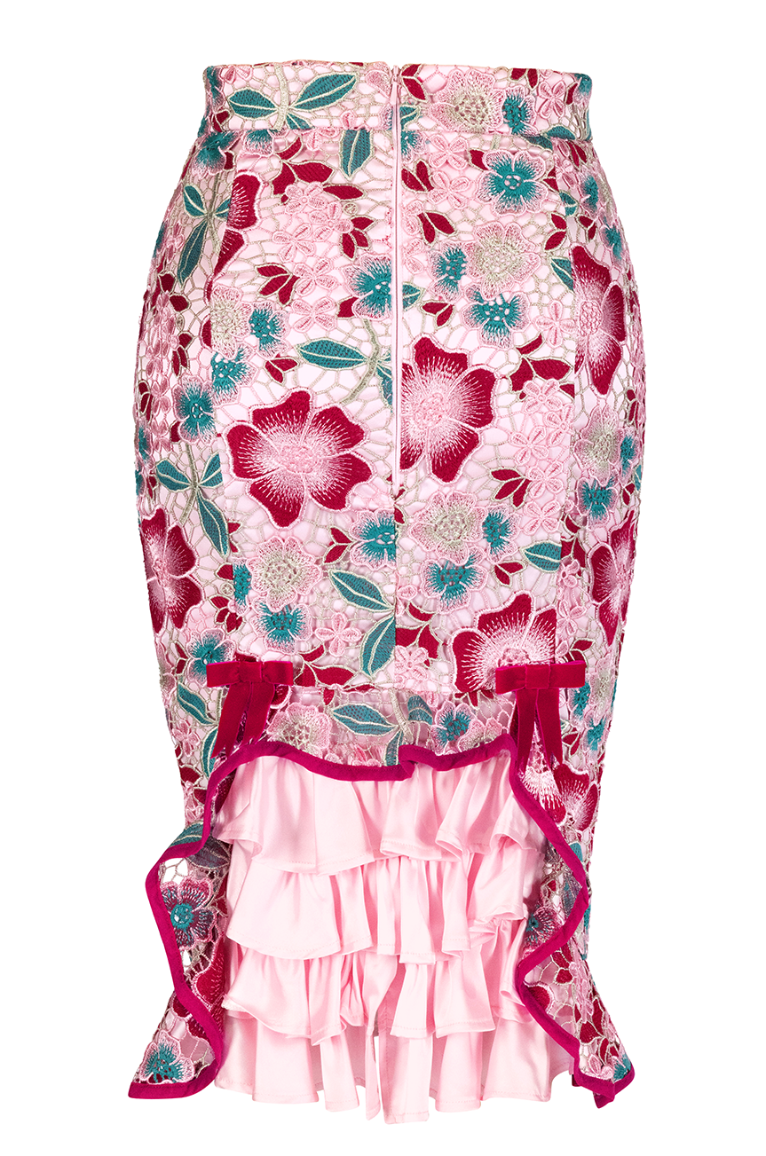 La Vita Romantica Wiggle Bustle Skirt