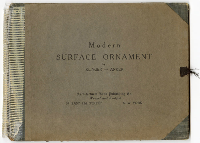Art Nouveau MODERN SURFACE ORNAMENT Kilinger & Anker Design Book PDF DOWNLOADArt Nouveau MODERN SURFACE ORNAMENT Klinger & Anker Design Book PDF DOWNLOAD