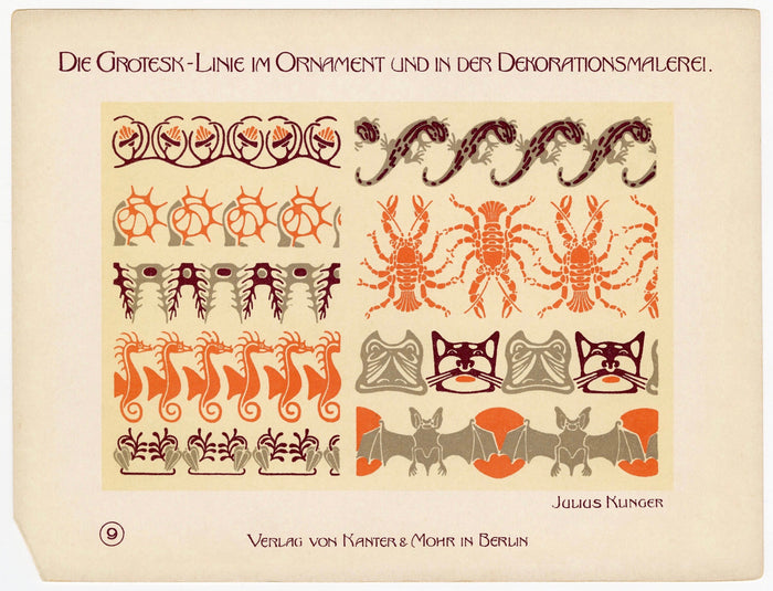 Art Nouveau MODERN SURFACE ORNAMENT Klinger & Anker Design Book PDF DOWNLOAD