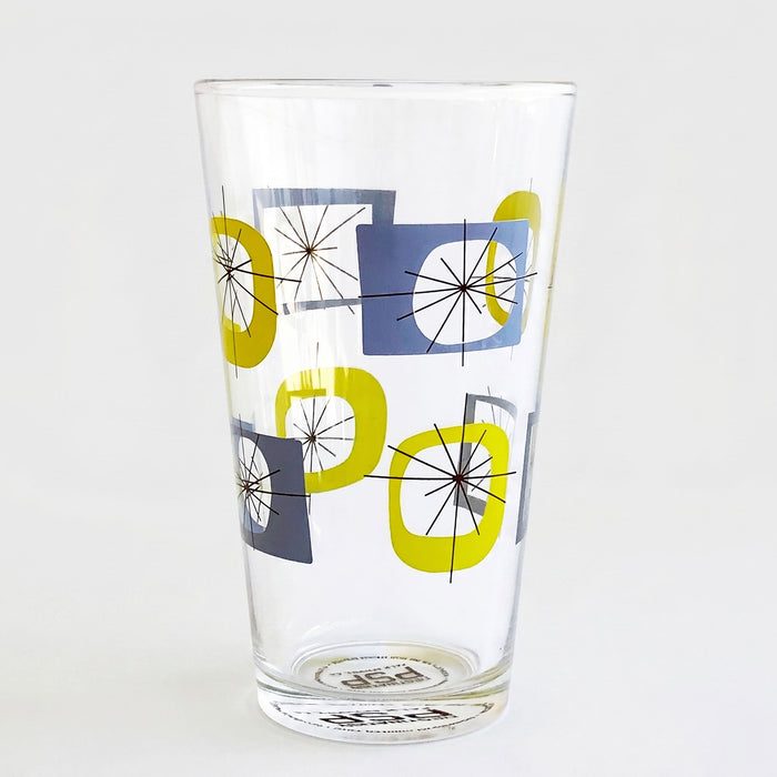 Atomic Design Glass Tumbler (Set of 4) - Blue/Green