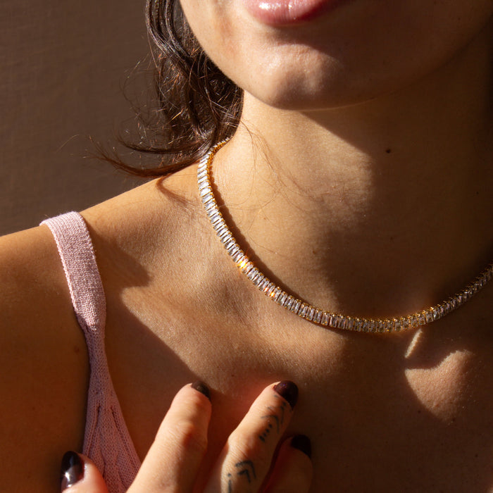 Baguette Tennis Necklace