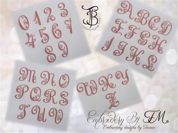 Banner - combination of felt and lace and alphabet/5x7 hoop