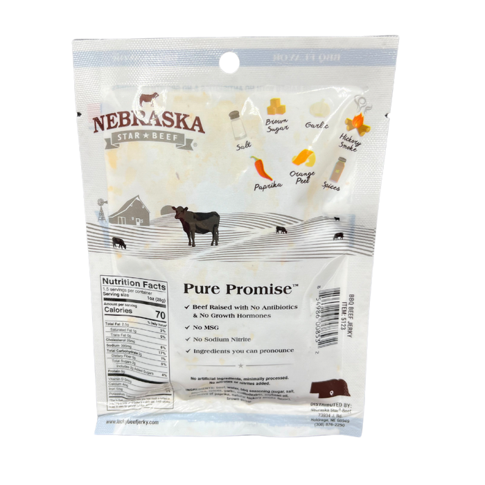 BBQ Beef Jerky | 1.5 oz | Nebraska Star Beef
