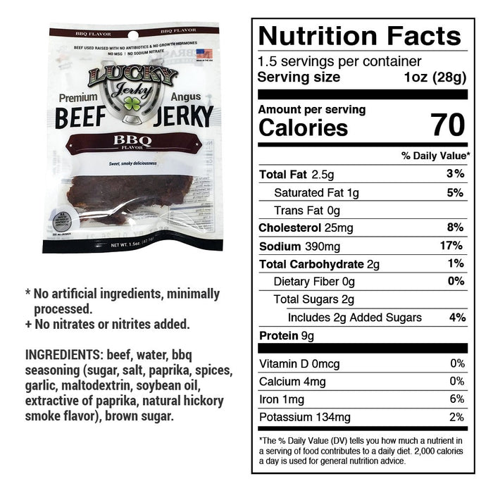 BBQ Beef Jerky | 1.5 oz | Nebraska Star Beef