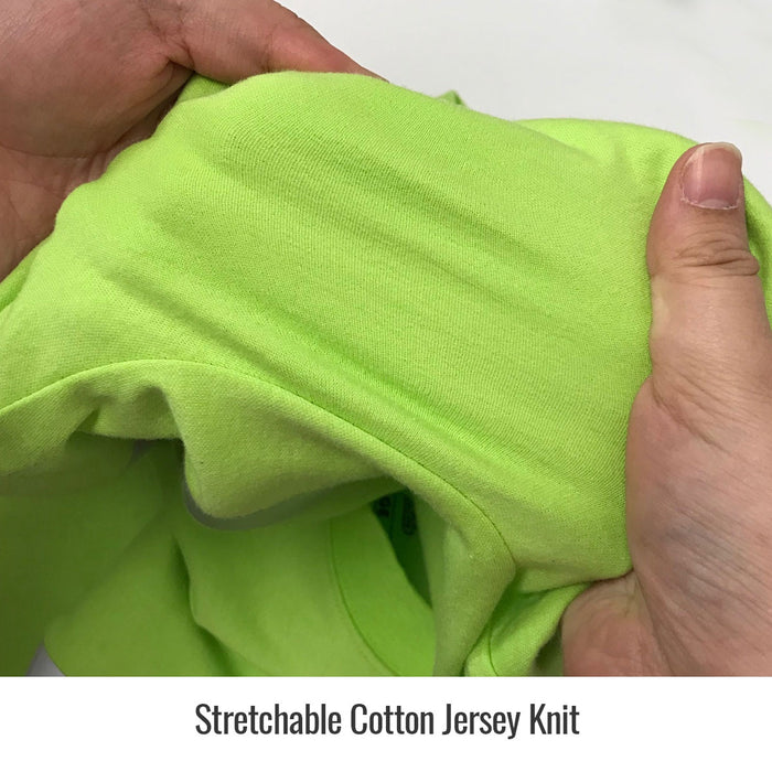 Black Stallion 7 oz. AR/FR Cotton Knit Long-Sleeve T-Shirt, Lime with Reflective Tape #TF2511-LM