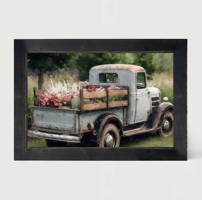 Blue Flower Truck