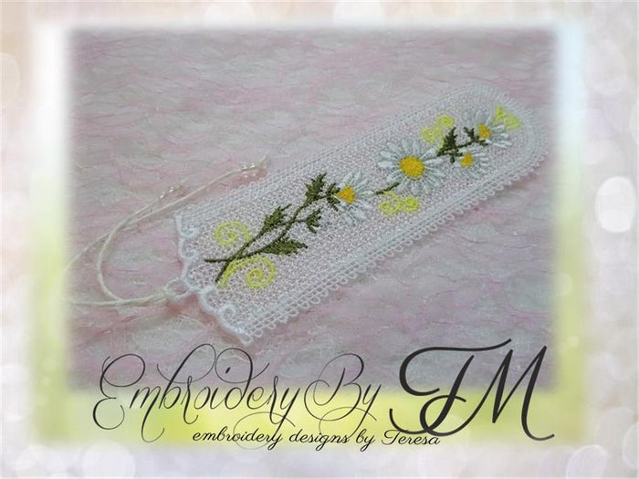 Bookmark daisy / 5x7 hoop